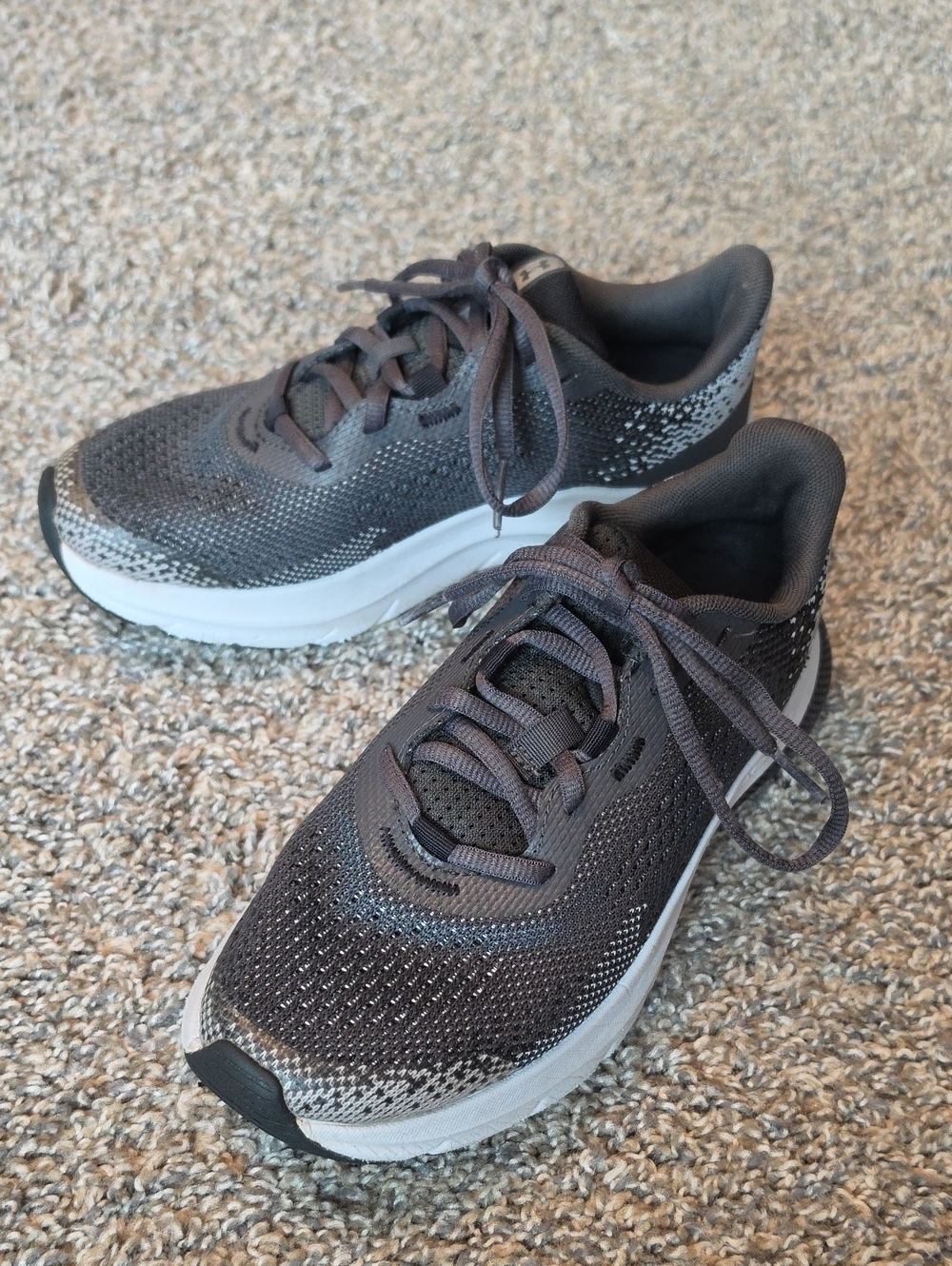 Under Armour Kids Gray Lace-Up Sneakers